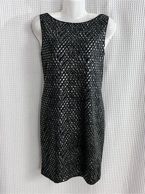 Robert Louis Black Sequin Sleeveless Mini Dress Size M